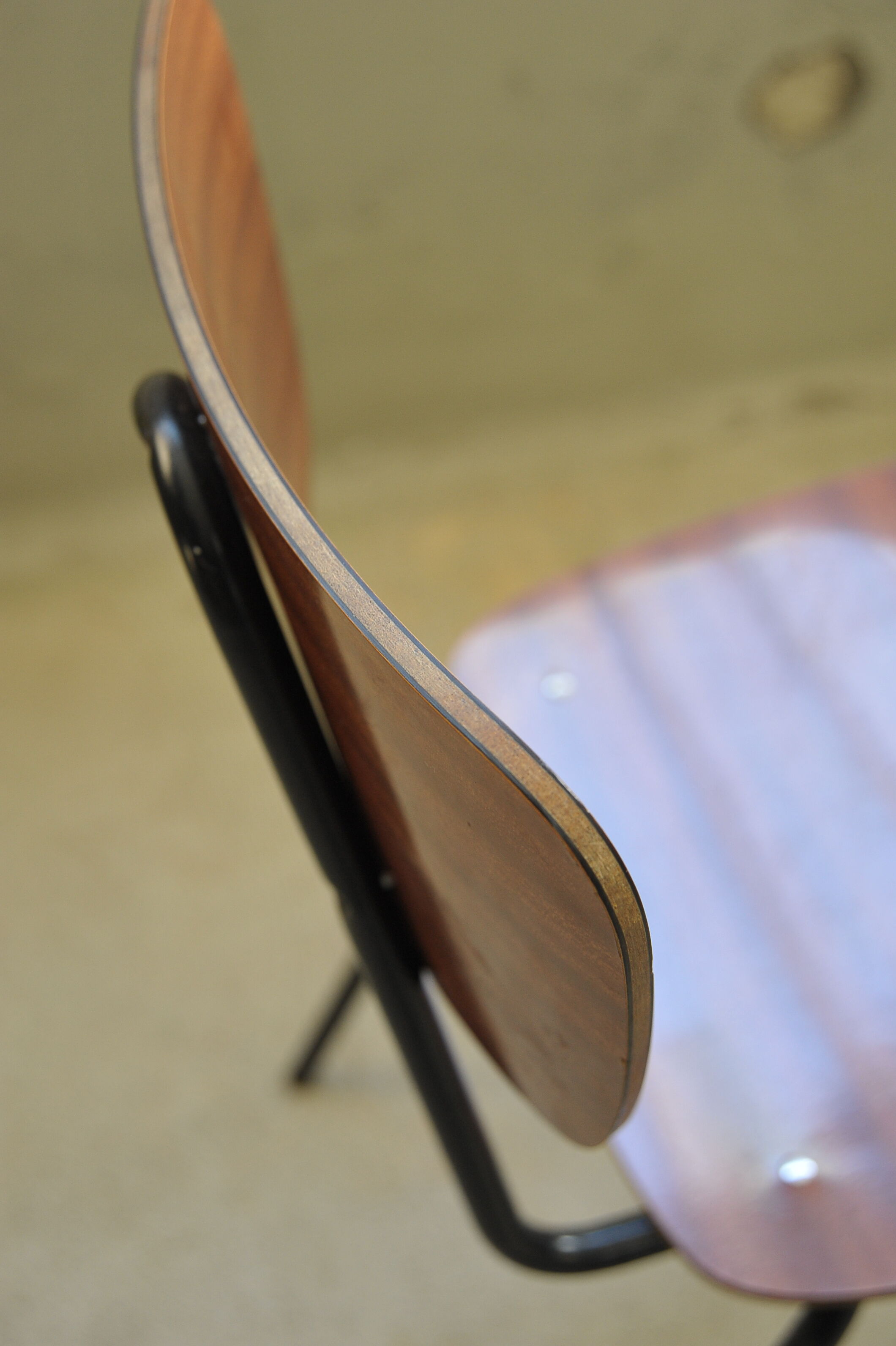 Pair of vintage formica chairs 60