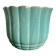 Turquoise ceramic cache-pot