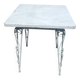 Wrought iron bistro table.