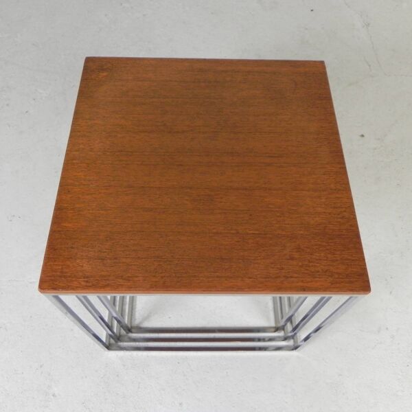 Ensemble de 3 tables d'appoint, ensemble mimi, années 1960