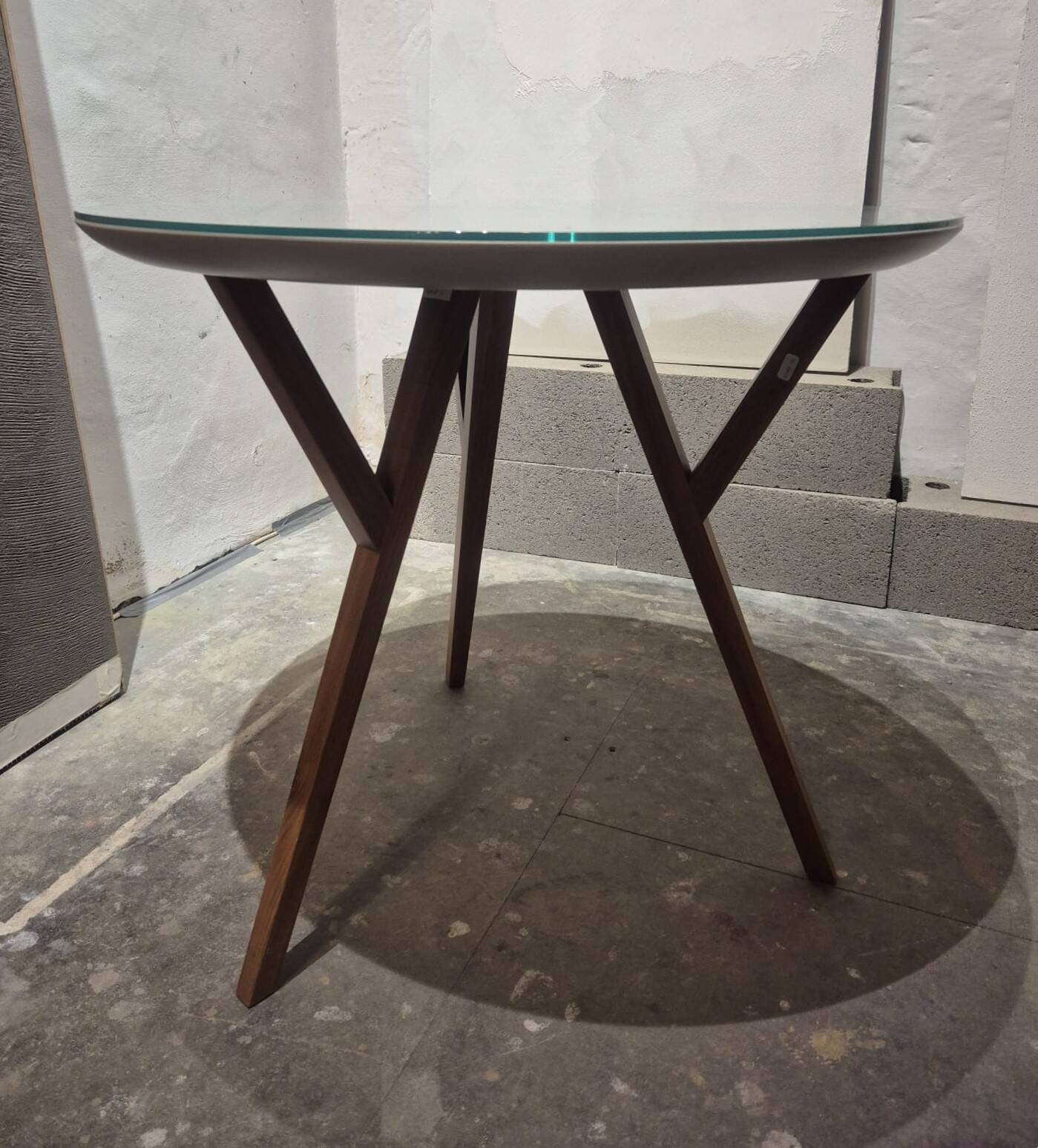 Vintage round table, Italy, circa 1970.