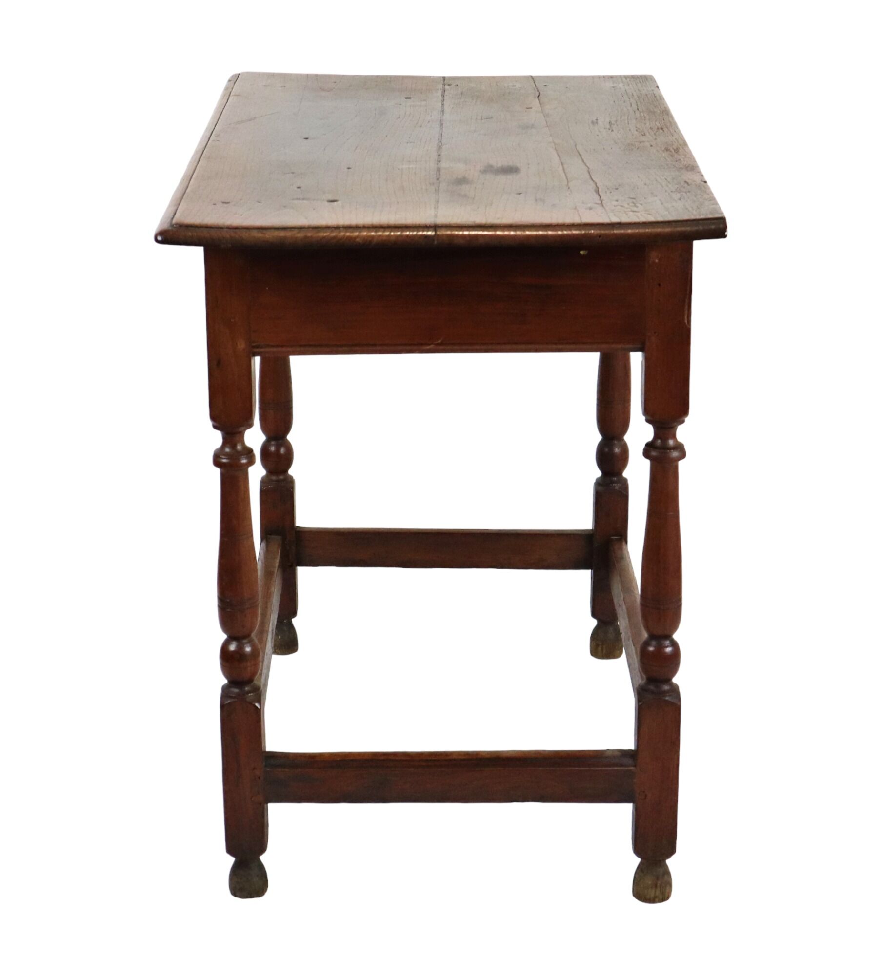 English table drawer lowboy antique solid oak 18th century 94cm