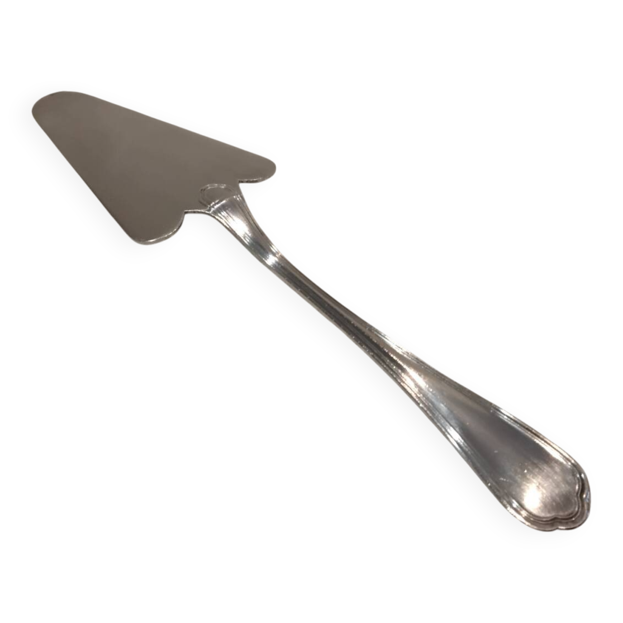 Silver-plated metal pie server, Christofle silversmith, Spatours model