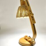 Lampe articulée en bois et corde, années 70