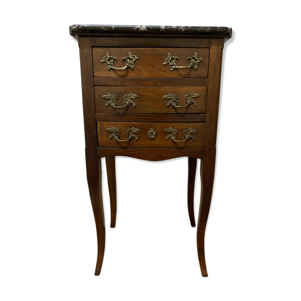 Chevet de style louis XV en noyer