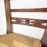 Set of Four Dining Chairs, made of solid Wood, 1950s,Czechoslovakia