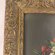 Nature morte aux fleurs sauvages, signée, milieu XX siècle