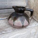 Small enamelled stoneware pitcher signed Gilbert Métènier