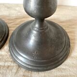Tin candlesticks
