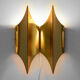 Double wall light "Gothic II" by Bent Karlby for Lyfa. Denmark 1960s