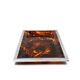 Brass and tortoiseshell lucite tray, Italy 1970s