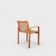 Pair of beech and cane armchairs - Olivo Pietro, Italy - 1990