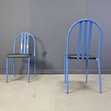 Set of Nr 222 chairs by Robert Mallet-Stevens, 1980s, Set of 7