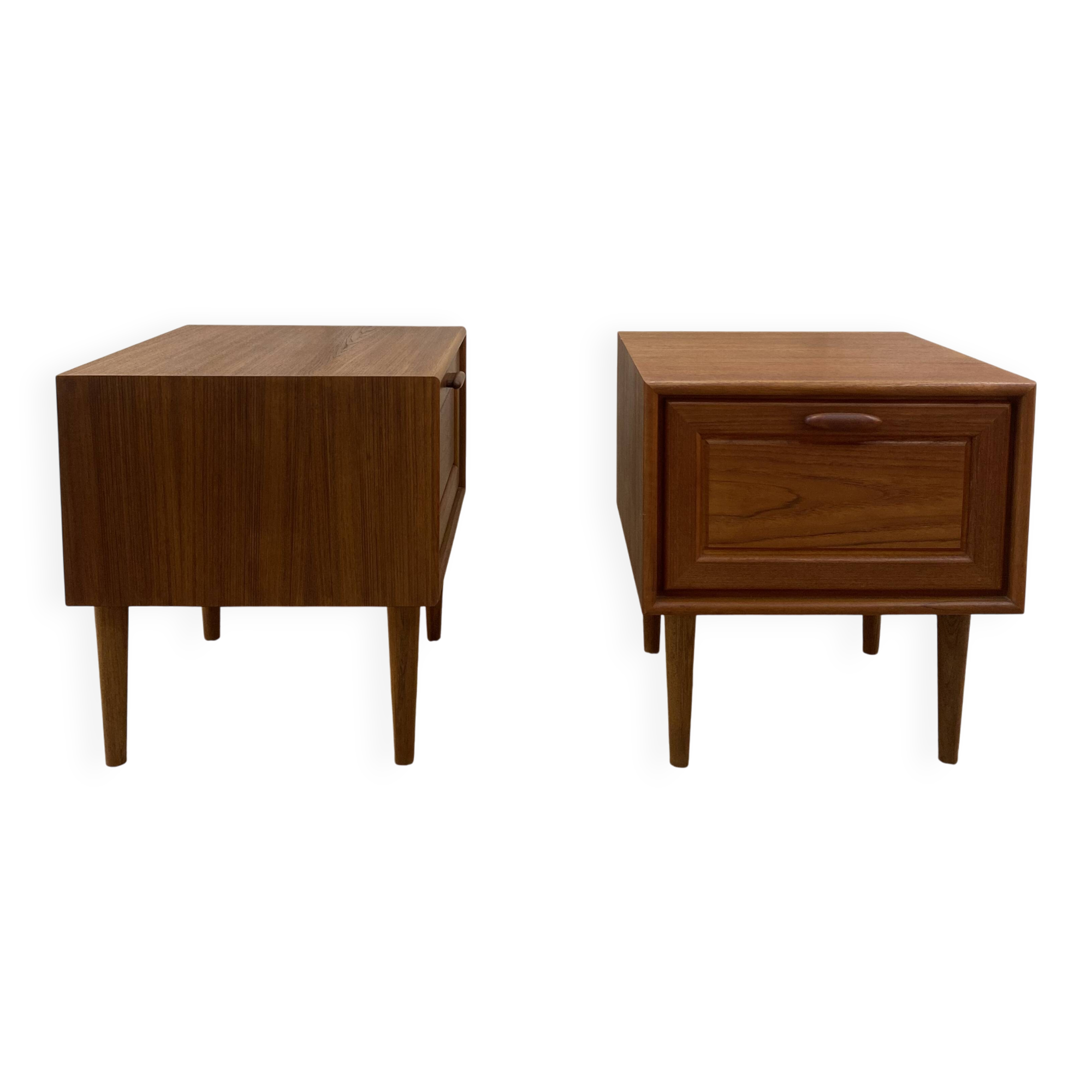 Scandinavian teak bedside table