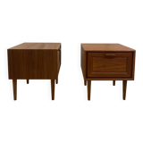 Scandinavian teak bedside table