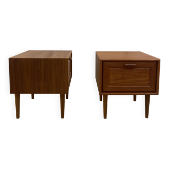Scandinavian teak bedside table