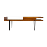 Oak coffee table with a glass top from Onv olomouc, 1970s