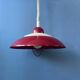 Red Scandinavian suspension lamp Space Age by Knud Christensen