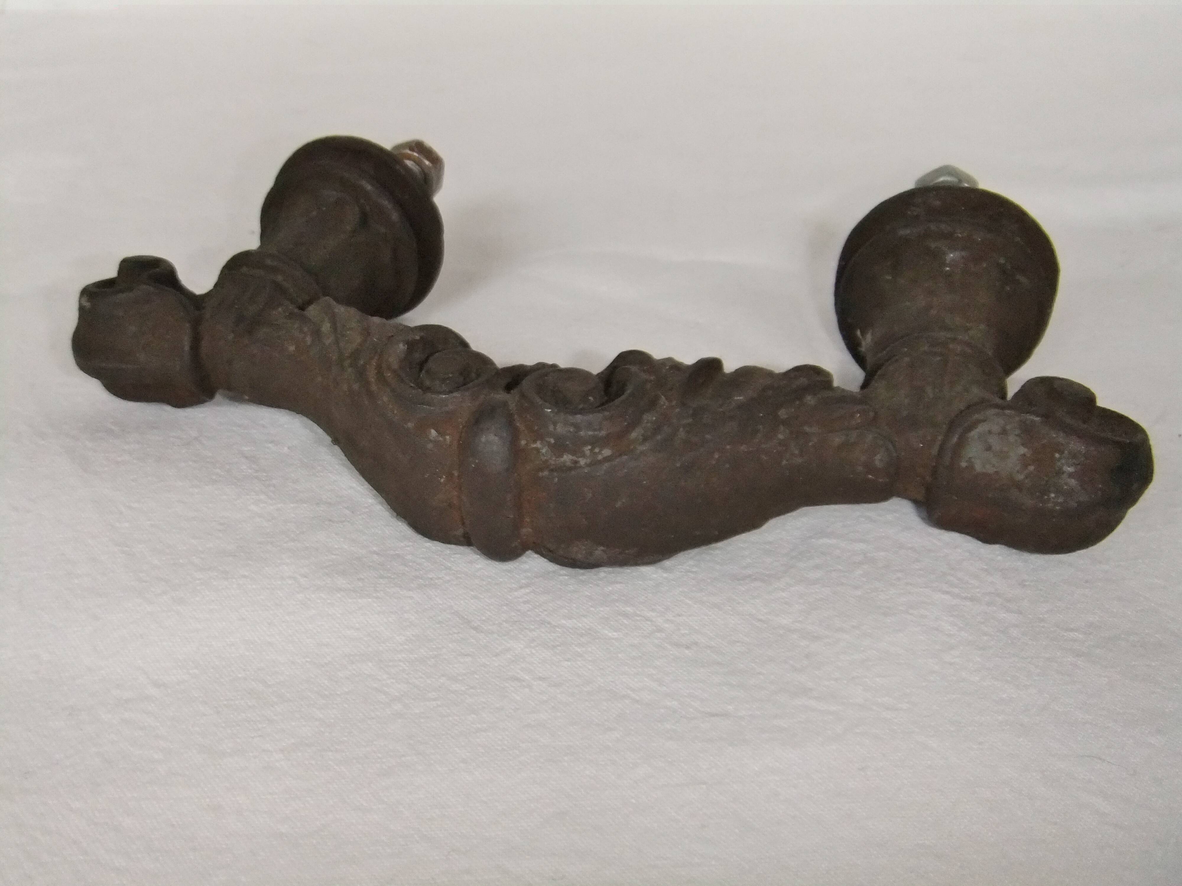 Cast iron door handle