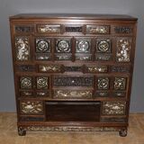 Indochinese Cabinet with Mother-of-Pearl Inlay, late 19th century