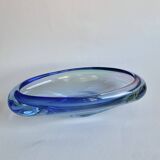 Large glass bowl, Murano, 1980s.