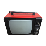 Old portable TELEVISION INTER Red