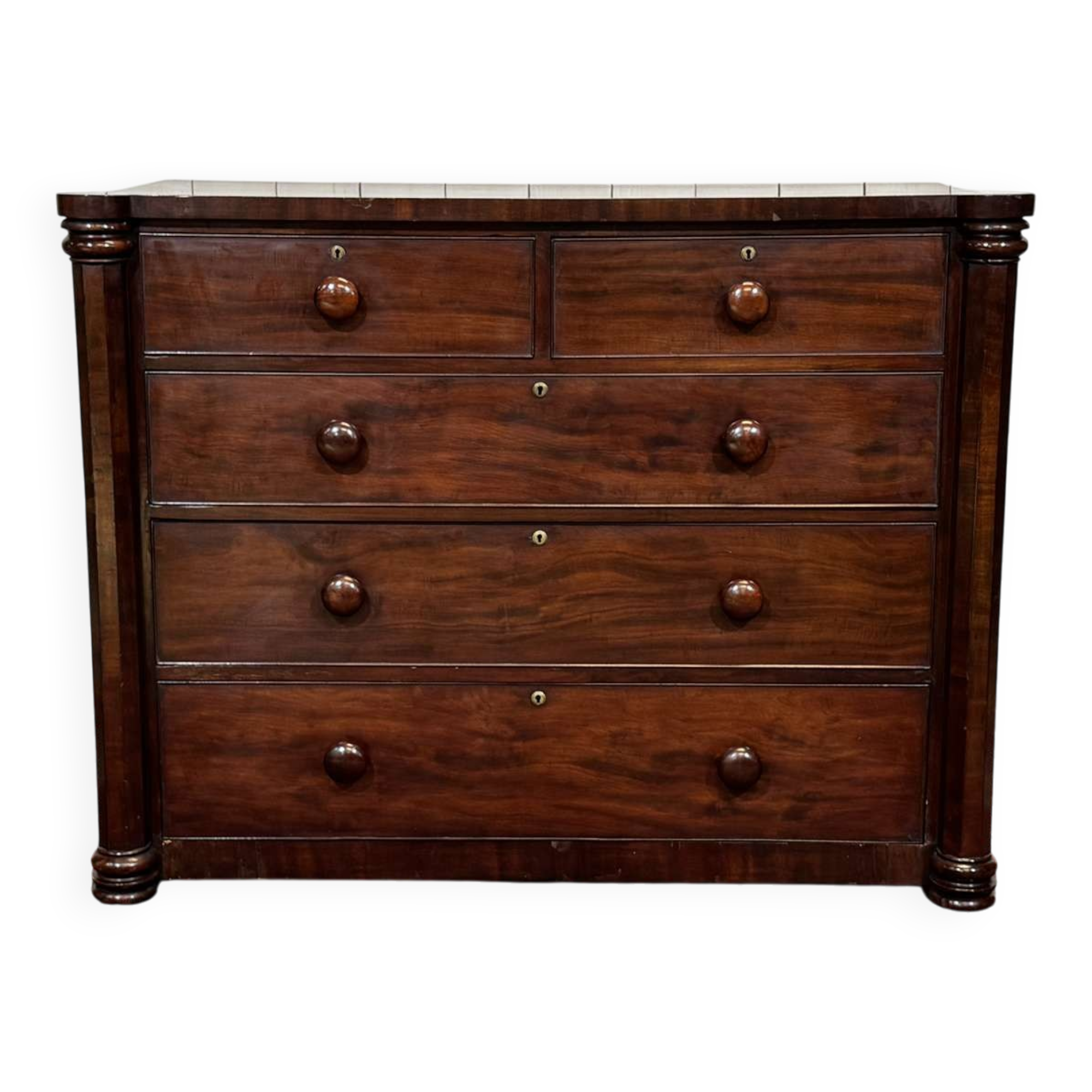 Commode Victorienne 19ème en acajou