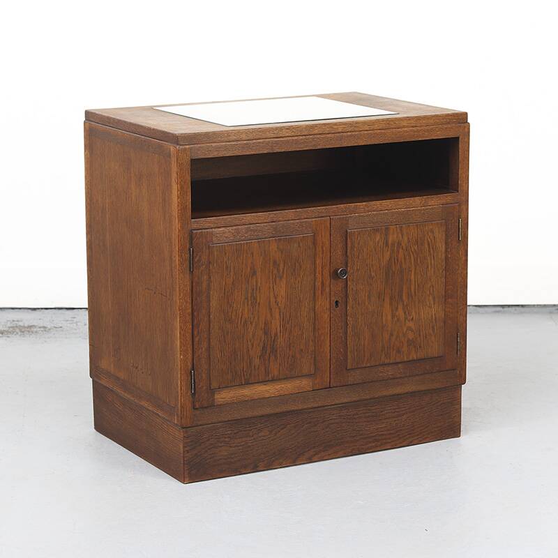 Antique Dutch Art Deco Liquor or Tea Cabinet