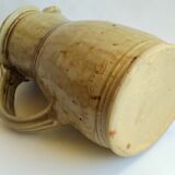 Vintage sandstone pitcher La Borne Puisaye signed 20cm