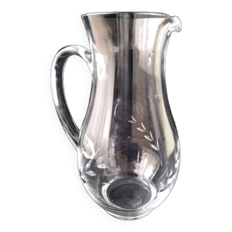 Water carafe, jug, pitcher in Arques crystal Epi Size