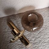 Sciolari smoked glass wall light 1970