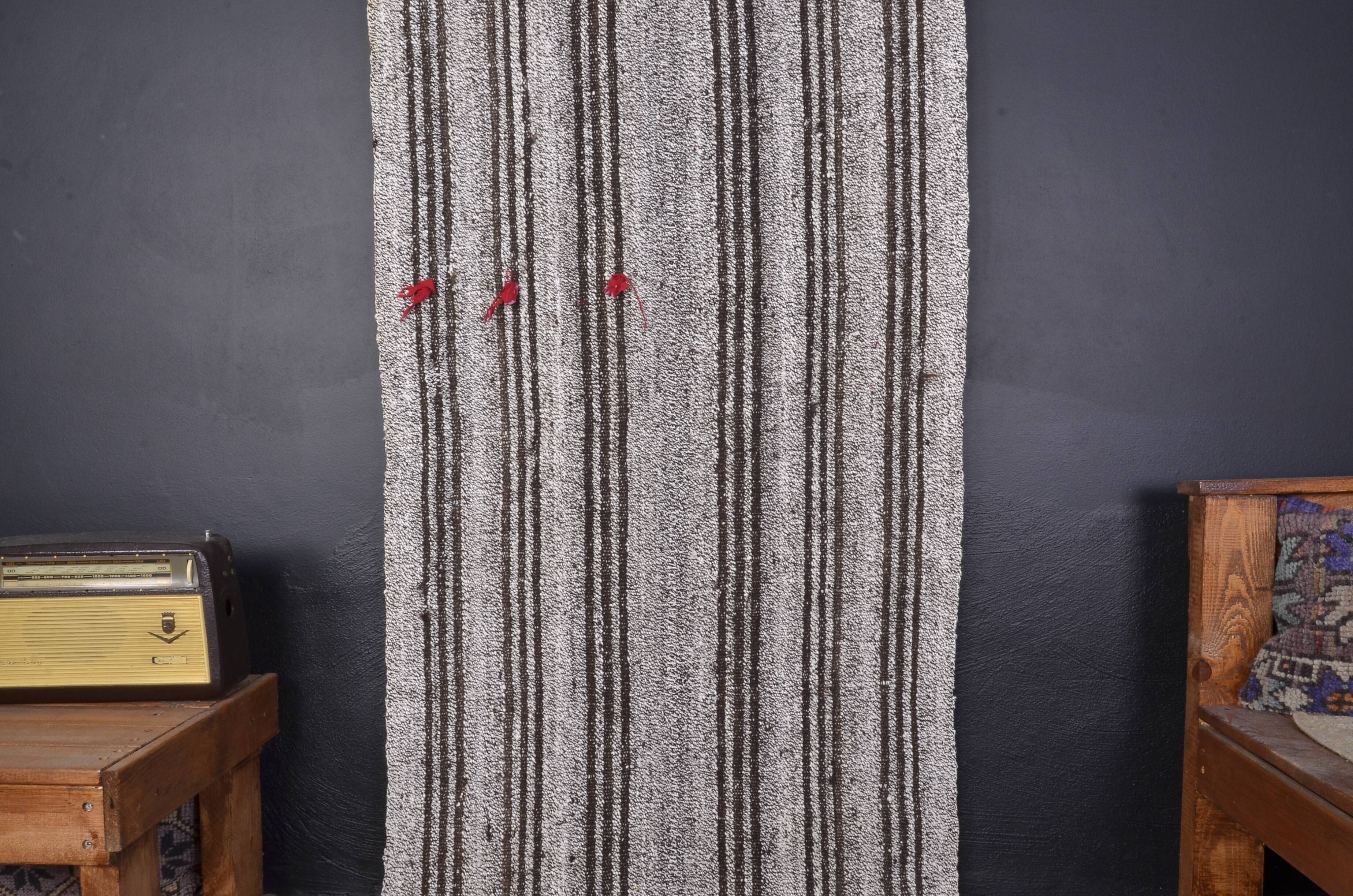 Oushak Vintage Stripe Kilim Runner skuc320