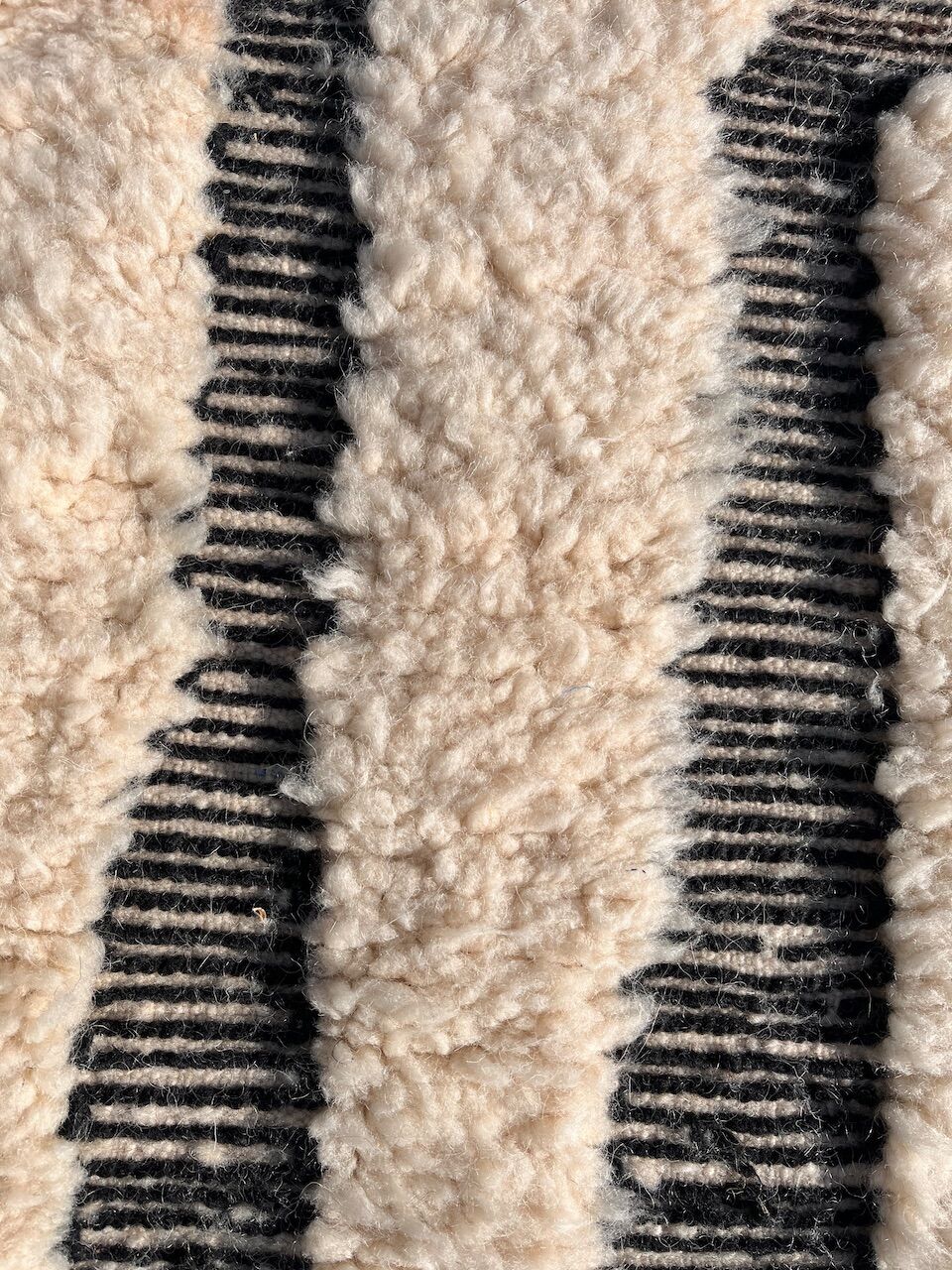 Mrirt Edition - Custom Mrirt Moroccan Rug – Black and White Design