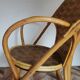 Vintage chestnut wood child chair