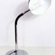 Black and chrome metal desk lamp