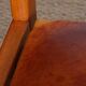 Ensemble de 4 chaises Maison Regain en orme et cuir, 1980