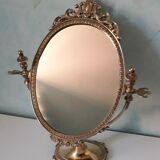 table Mirror in brass