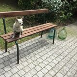 School bench with backrest