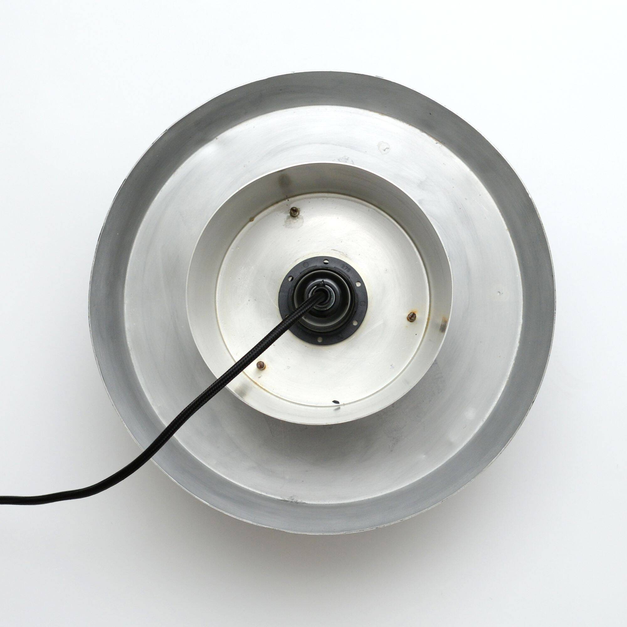 Silver lamp in the style of Trava by Carl Thore, 1960s