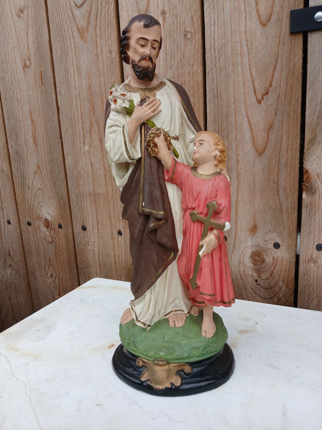 Plaster statue of Saint Joseph