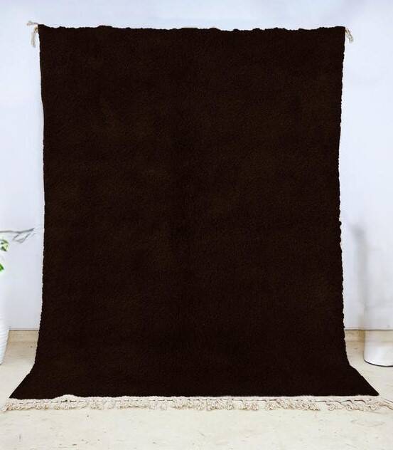 Dark brown Beni Ourain rug 150/250cm
