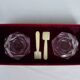 Paire de salerons en cristal Baccarat