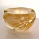 Vintage Thick Murano Glass Ashtray - Catchall with Gold Leaf, Italy