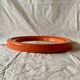 Vintage round orange plastic mirror Cattaneo - Space Age Design