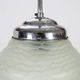 French Art Deco Pendant Lamp with Green Glass Shade, 1940