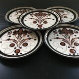 Set of 5 signed plates