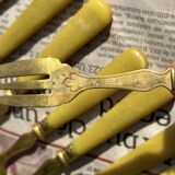 Set of 12 Dessert Cutlery - 1930s - Vintage Dessert Forks