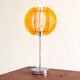 Space Age acrylic table lamp with a nylon wire thread & orange acrylic shade