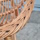 Fauteuil coquille en rotin