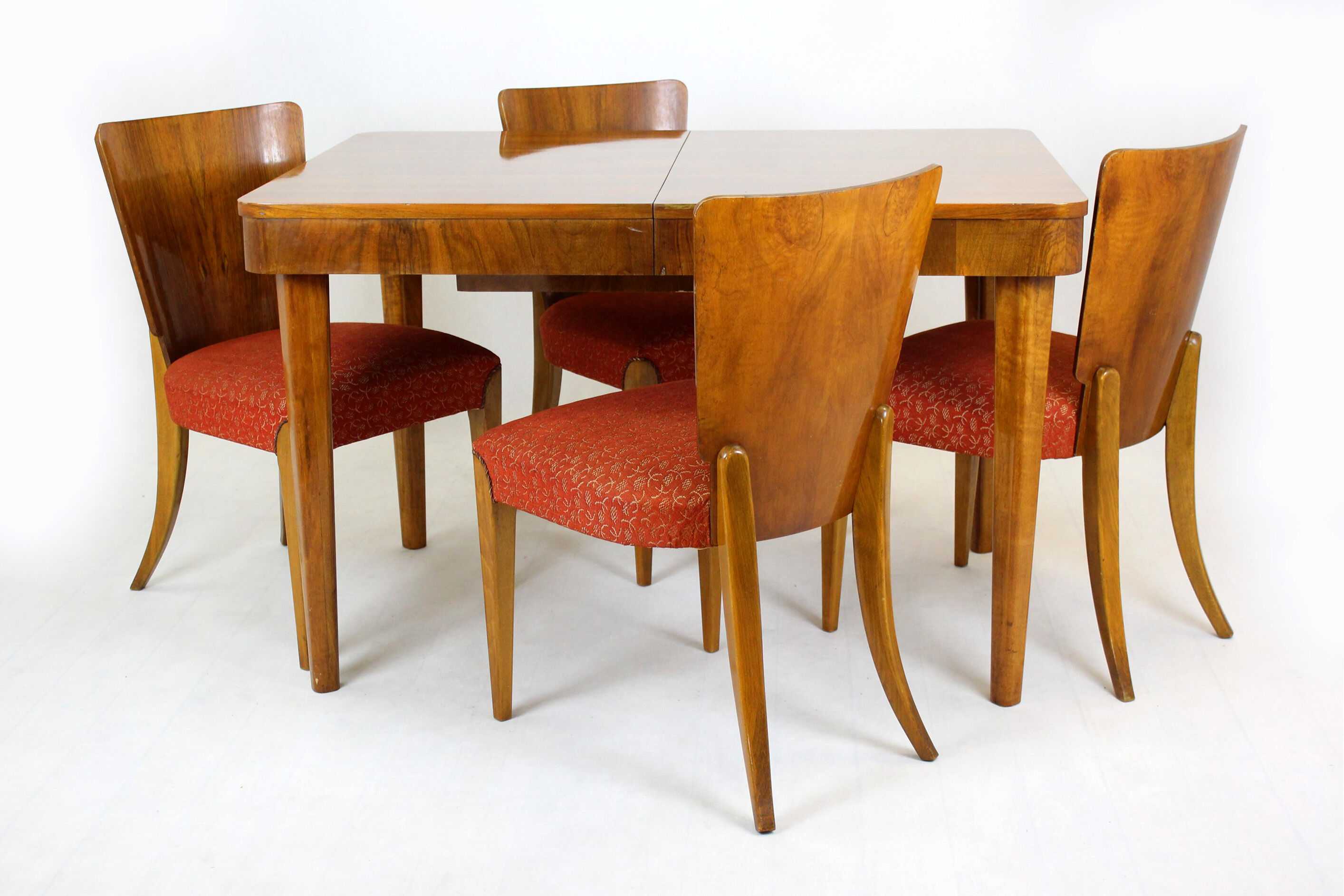 Extendable dining table by Jindrich Halabala for UP Zavody, 1950s